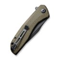 CIVIVI Baklash 9Cr18MoV Green Micarta Nóż Składany EDC