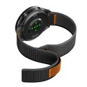 Pasek Spigen Athlex Airna Garmin Quick Release 22 mm - czarno-pomarańczowy