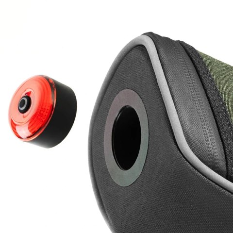 Torba podsiodłowa Rockbros C52-2 lekka z oświetleniem 250 mAh - zielona