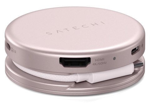 Adapter HUB 5w1 USB C Satechi OntheGo STPOTG5P blush