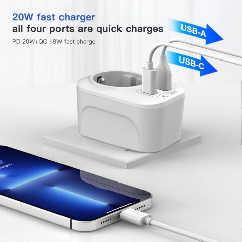 Adapter Tech-Protect TA100 UK - biały