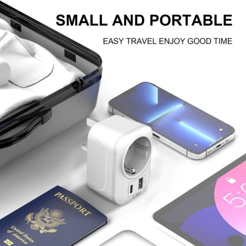 Adapter Tech-Protect TA100 UK - biały