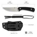 CIVIVI Carveth AEB-L G10 Black Nóż Myśliwski Kydex