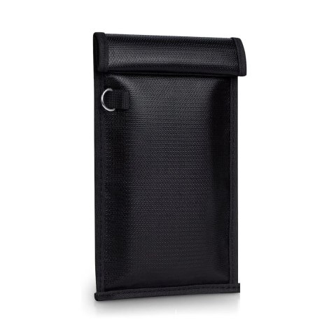 Ognioodporne etui RFID OTN-27 na telefon z blokadą sygnału 27x12.3 cm - czarne