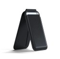 Portfel z podstawką ze skóry kompatybilny z MagSafe Satechi Vegan Leather Wallet Stand czarny