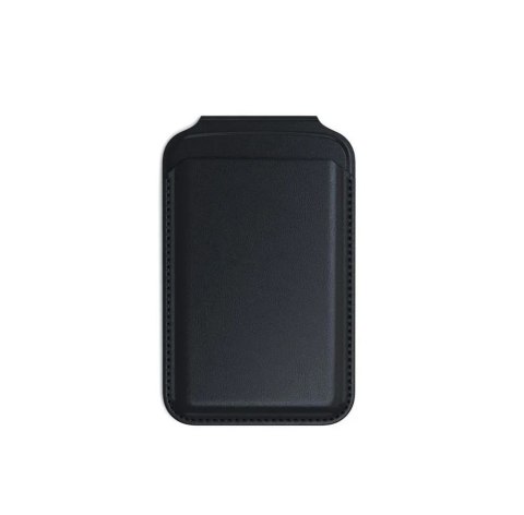 Portfel z podstawką ze skóry kompatybilny z MagSafe Satechi Vegan Leather Wallet Stand czarny