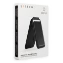 Portfel z podstawką ze skóry kompatybilny z MagSafe Satechi Vegan Leather Wallet Stand czarny