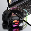 Słuchawki gamingowe Wozinsky WSG-1118 przewodowe z mikrofonem i podświetleniem RGB - czarne