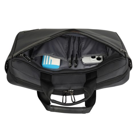 Torba na laptop Wozinsky WET-15 15.6" z rączką i regulowanym paskiem na ramię - czarna
