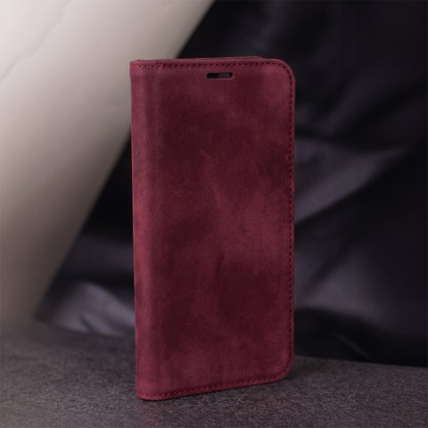 Etui Smart Suede do iPhone 17 Pro Max 6,9" / iPhone 18 Pro Max 6,9 bordowe