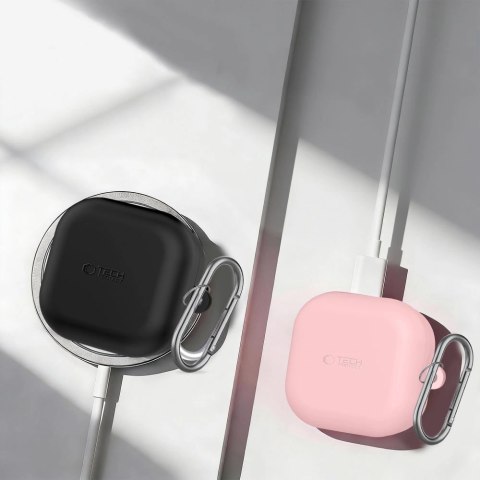 Etui Tech-Protect Silicone Hook na Samsung Galaxy Buds 4 / 4 Pro - różowe