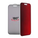 Szkło hybrydowe 5D do iPhone 15 PRO MAX Bestsuit Flexible Colorfull Privacy 180 magenta