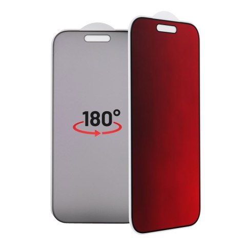 Szkło hybrydowe 5D do iPhone 16 PRO MAX Bestsuit Flexible Colorfull Privacy 180 magenta