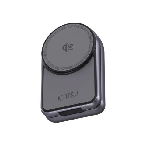 Ładowarka indukcyjna Tech-Protect A53 3in1 MagSafe 25W QI2.2 - ciemnoszara