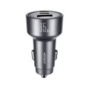 Ładowarka samochodowa Joyroom JR-CCN19 65W 2x USB-C + USB-A - ciemnoszara