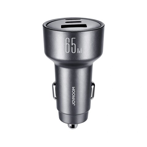Ładowarka samochodowa Joyroom JR-CCN19 65W 2x USB-C + USB-A - ciemnoszara