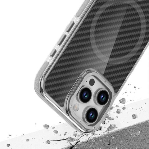 Etui na iPhone 18 Pro / 17 Pro Fiber zgodne z MagSafe szare