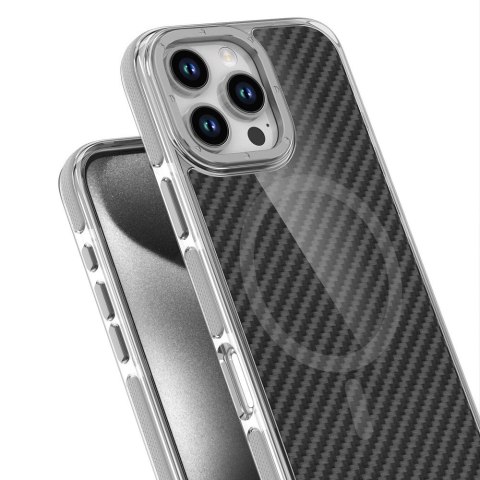 Etui na iPhone 18 Pro / 17 Pro Fiber zgodne z MagSafe szare