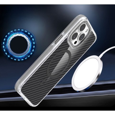 Etui na iPhone 18 Pro / 17 Pro Fiber zgodne z MagSafe szare