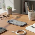 Etui na iPhone 18 Pro / 17 Pro Flexline Mag Cover zgodne z MagSafe szare