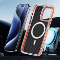 Etui na iPhone 18 Pro Max / 17 Pro Max Fiber zgodne z MagSafe pomarańczowe