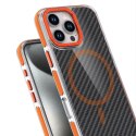 Etui na iPhone 18 Pro Max / 17 Pro Max Fiber zgodne z MagSafe pomarańczowe