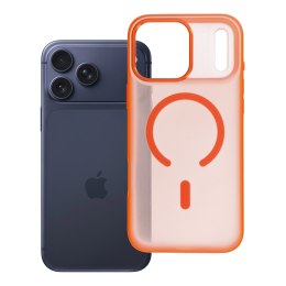 Etui na iPhone 18 Pro Max / 17 Pro Max Flexline Mag Cover zgodne z MagSafe pomarańczowe