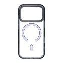 Etui na iPhone 18 Pro Max / 17 Pro Max Frame Clear Hybrid Mag Cover zgodny z MagSafe czarne