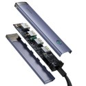 Hub USB-A/USB-C Baseus UltraJoy Series 4xUSB-A 3.1 1xUSB-C 5V - szary