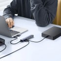 Hub USB-A/USB-C Baseus UltraJoy Series 4xUSB-A 3.1 1xUSB-C 5V - szary