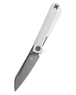 Nóż składany Bestechman Curvee White G10, Grey PVD AEB-L by Ostap Hel (BMK20D)