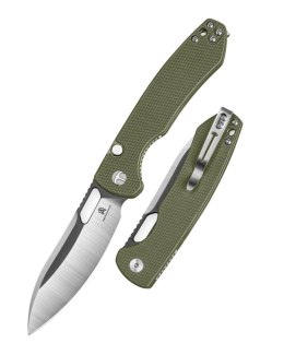 Nóż składany Bestechman Firebird OD Green G10, Satin / Black PVD D2 (BMK05C)