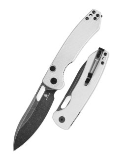 Nóż składany Bestechman Firebird White G10, Black PVD Stonewashed D2 (BMK05E)