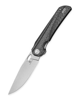 Nóż składany Bestechman Smuga Black G10 with Carbon Fiber Pattern, Stonewashed AEB-L by Kombou (BMK22A)