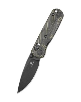 Nóż składany Bestechman Sprite Black-Green G10, Black Stonewashed M390 (BMK21F)