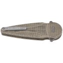Nóż składany FOX Saturn Flipper OD Green Canvas Micarta, Stonewashed N690Co by Denis Simonutti (FX-551 MOD)