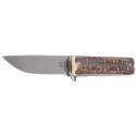 Nóż składany Fox Chnops Heritage Deer Horn, Satin Hybrid Cryo by Raven Knives Design (FX-544 CE)