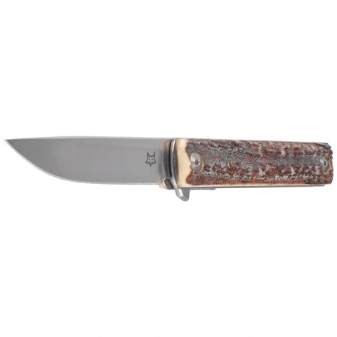 Nóż składany Fox Chnops Heritage Deer Horn, Satin Hybrid Cryo by Raven Knives Design (FX-544 CE)