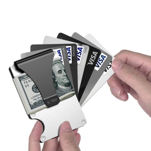 Portfel Tech-Protect Thorn RFID - srebrny