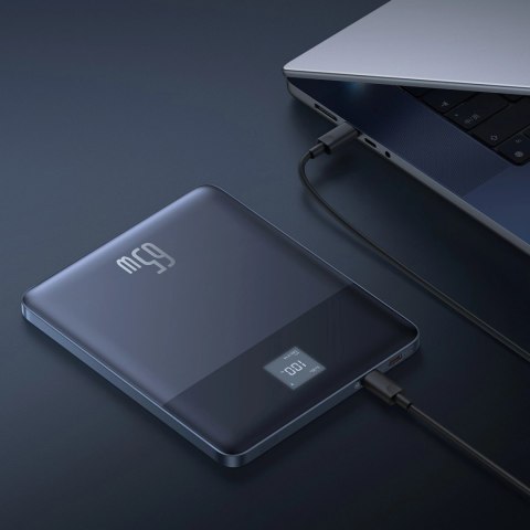 Powerbank Baseus Blade2 12000mAh 65W z wyświetlaczem cyfrowym (z czarnym kablem Baseus Mini White Series USB-C - USB-C 100W (20V