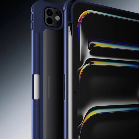 Etui AMAZINGTHING Titan Pro Case do iPada Pro 11" M5 z obrotową podstawką 720° i uchwytem na rysik - granatowe
