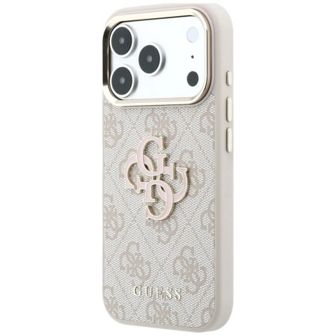 Etui Guess 4G & Big Resin Logo na iPhone 17 Pro / 18 Pro - różowe