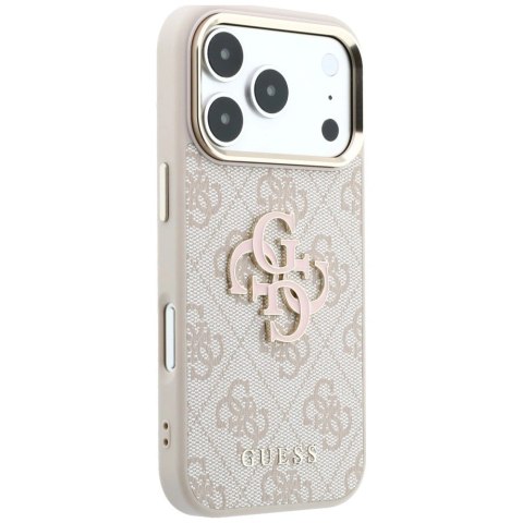 Etui Guess 4G & Big Resin Logo na iPhone 17 Pro / 18 Pro - różowe