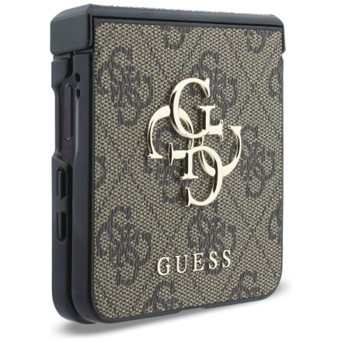 Guess nakładka HC 4G PU BIG LOGO do Samsung Galaxy Z Flip 8 brązowa