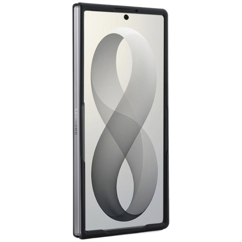 Guess nakładka HC Magnetic Ring Stand Grained PU Classic Logo do Samsung Galaxy Z Fold 8 Ultra beżowa