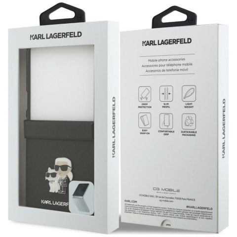 Karl Lagerfeld nakładka HC Saffiano KC PIN do Samsung Galaxy Z Flip 8 czarna