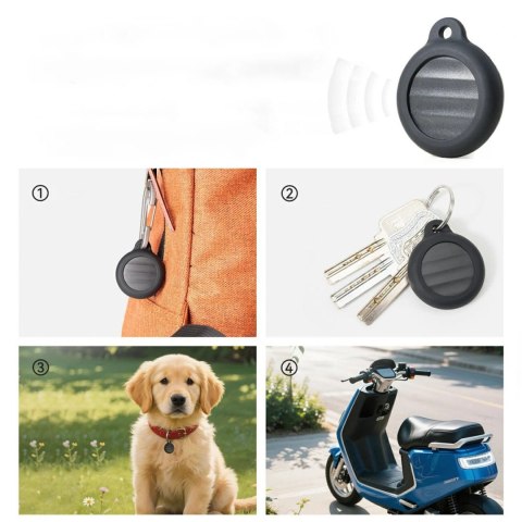 Lokalizator Bluetooth Rockbros RT1W Apple Find My - czarny