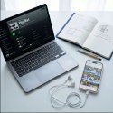 Słuchawki przewodowe Tech-Protect Ultraboost Core G3 USB-C - białe