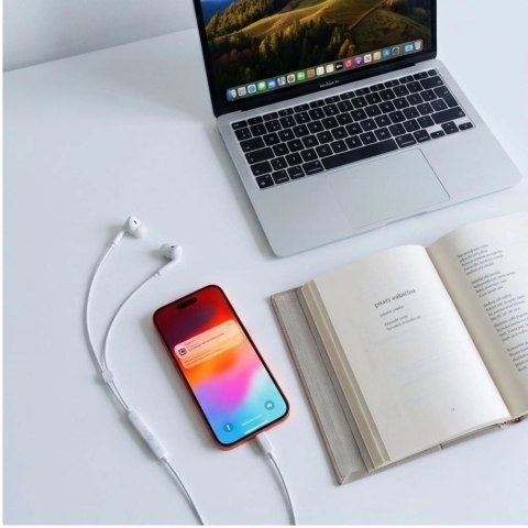 Słuchawki przewodowe Tech-Protect Ultraboost Core G3 USB-C - białe