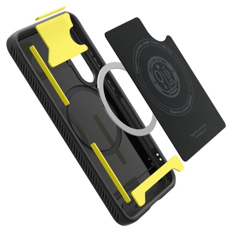 Spigen nakładka Rugged Armor Mag Magsafe do Samsung Galaxy S25 matowa czarna